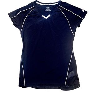 NWOT - Oasics Black Breathable Running Top